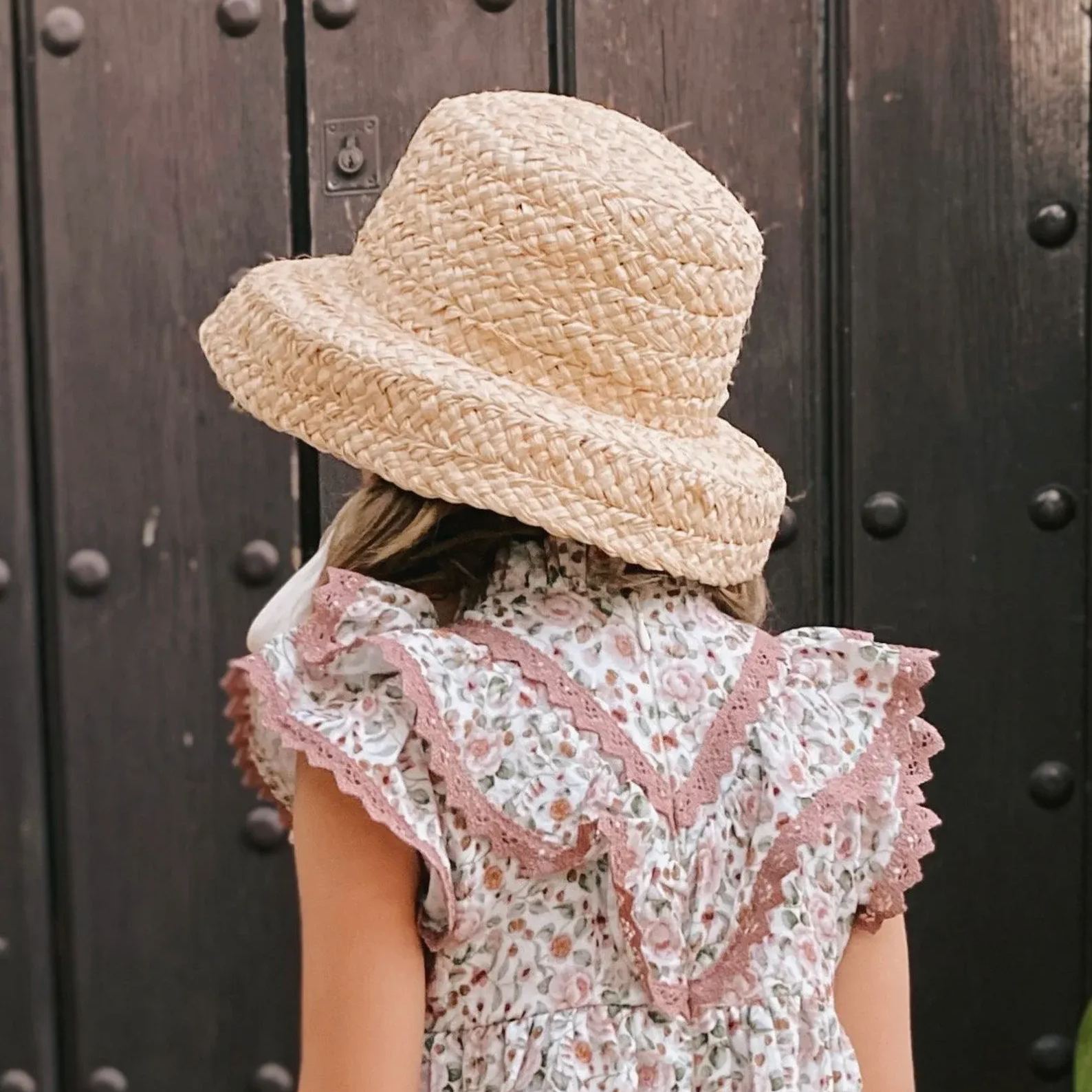 Personalized Summer Leather Patch Straw Hat for Comfort & Unique | CWBeach85