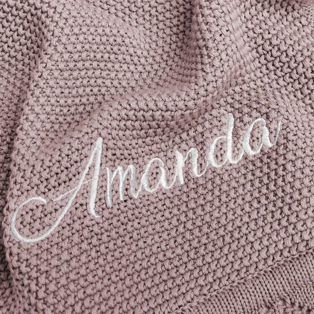 Personalized Embroidered Knit Baby Blanket for Unique Gift | CWBaby51