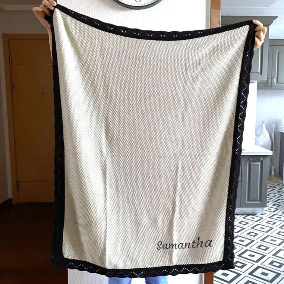 Personalized Embroidered Knit Baby Blanket for Unique Gift | CWBaby51