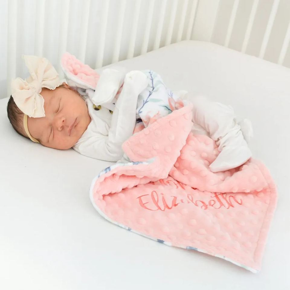 Personalized Lovely Kid Vintage Floral Baby Blanket for Comfort & Unique | CWBaby55