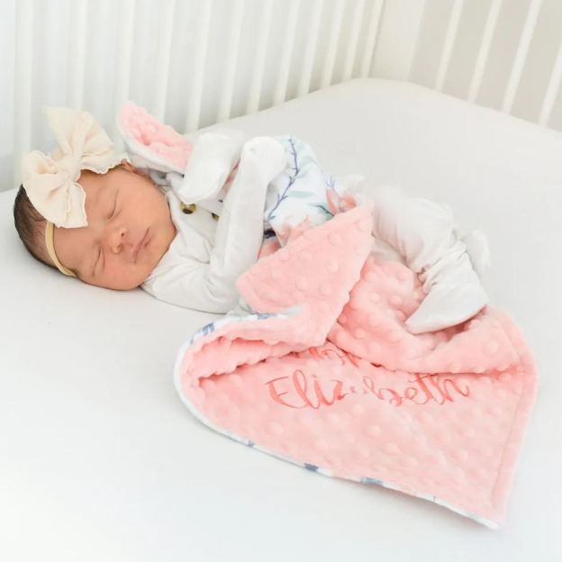 Personalized Lovely Kid Vintage Floral Baby Blanket for Comfort & Unique | CWBaby55