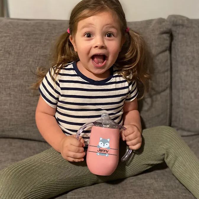 Personalized Lovely Stainless Steel Sippy Kids Cup | Youcup05