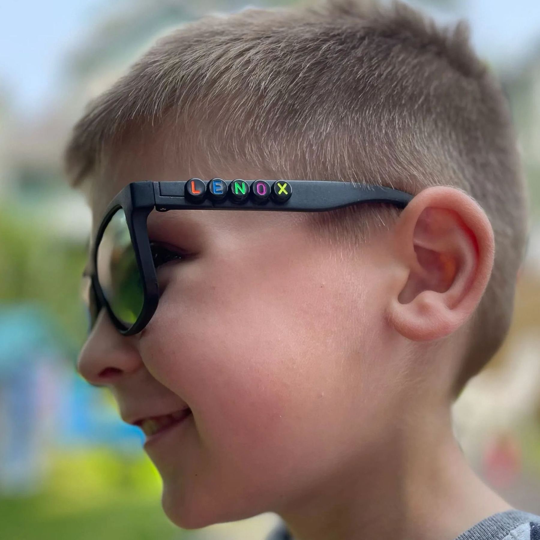 Personalized Colorful Letters Sunglasses For Kids | CWBeach96