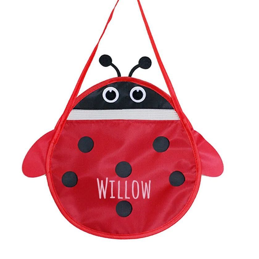 Personalized Ladybird Seashell Zipper Mesh Beach Bag | CWBeach98