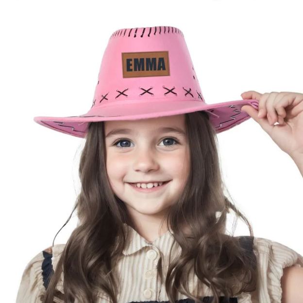 Personalized Leather Patch Cowboy Hat for Comfort & Unique | CWBeach103