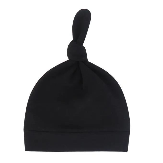 Personalized Newborn Baby Knot Hat Set | CWBaby76