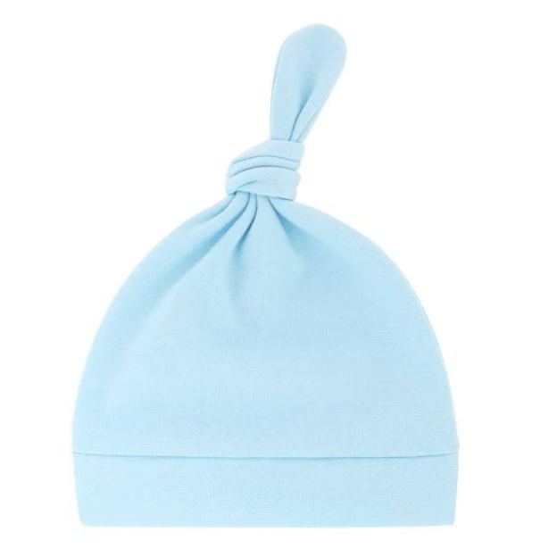 Personalized Newborn Baby Knot Hat Set | CWBaby76
