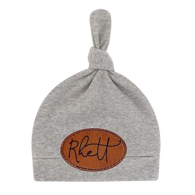 Personalized Newborn Baby Knot Hat Set | CWBaby76