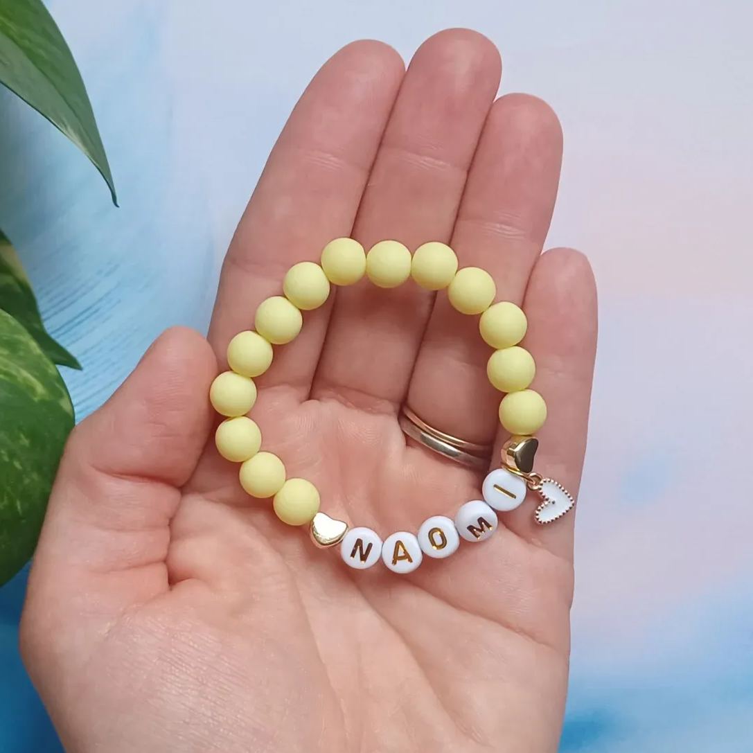 Personalized Kids Lovely Bead Bracelet | CWBeach136
