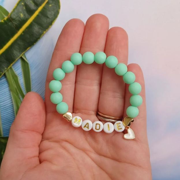 Personalized Kids Lovely Bead Bracelet | CWBeach136