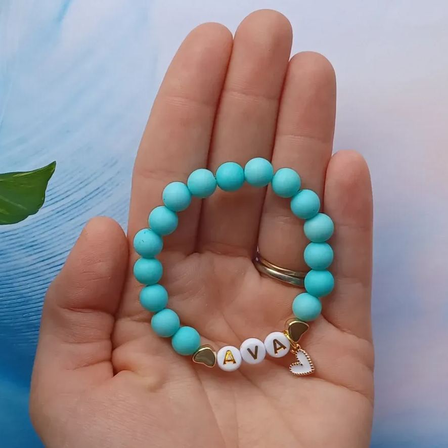 Personalized Kids Lovely Bead Bracelet | CWBeach136