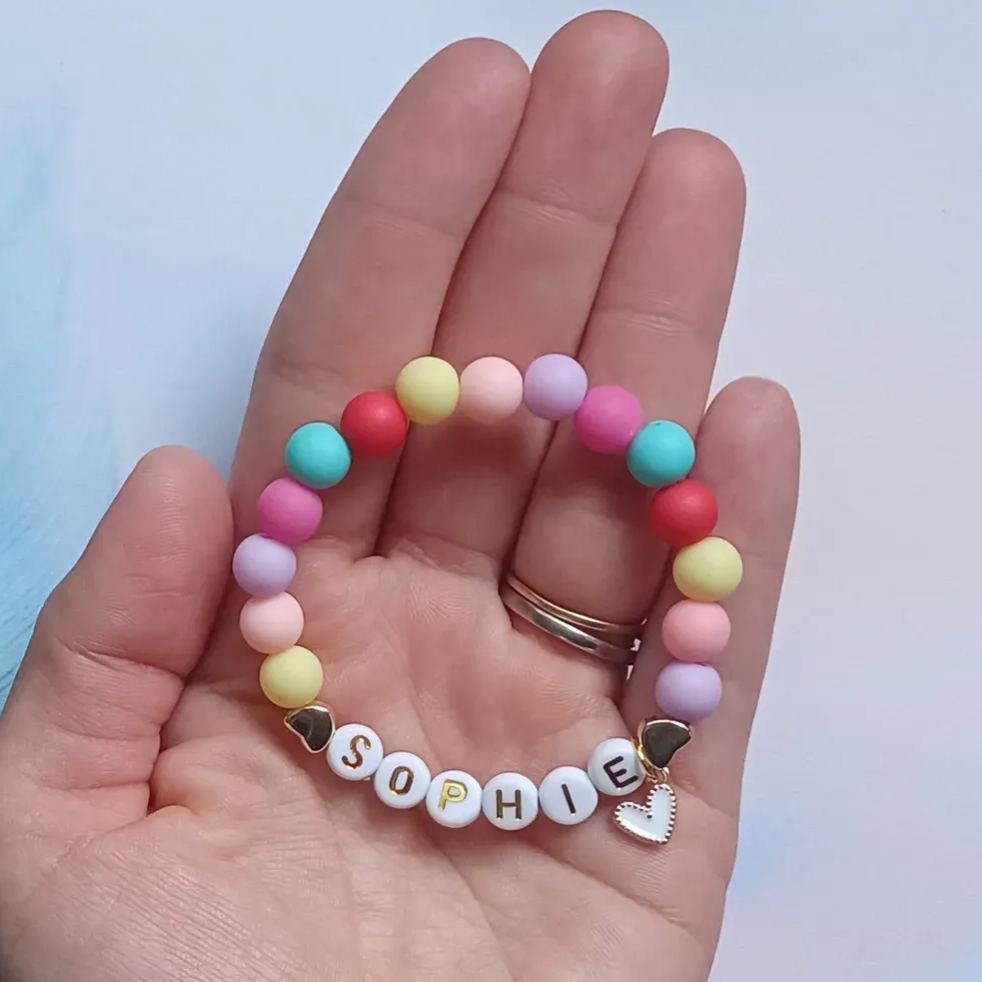 Personalized Kids Lovely Bead Bracelet | CWBeach136