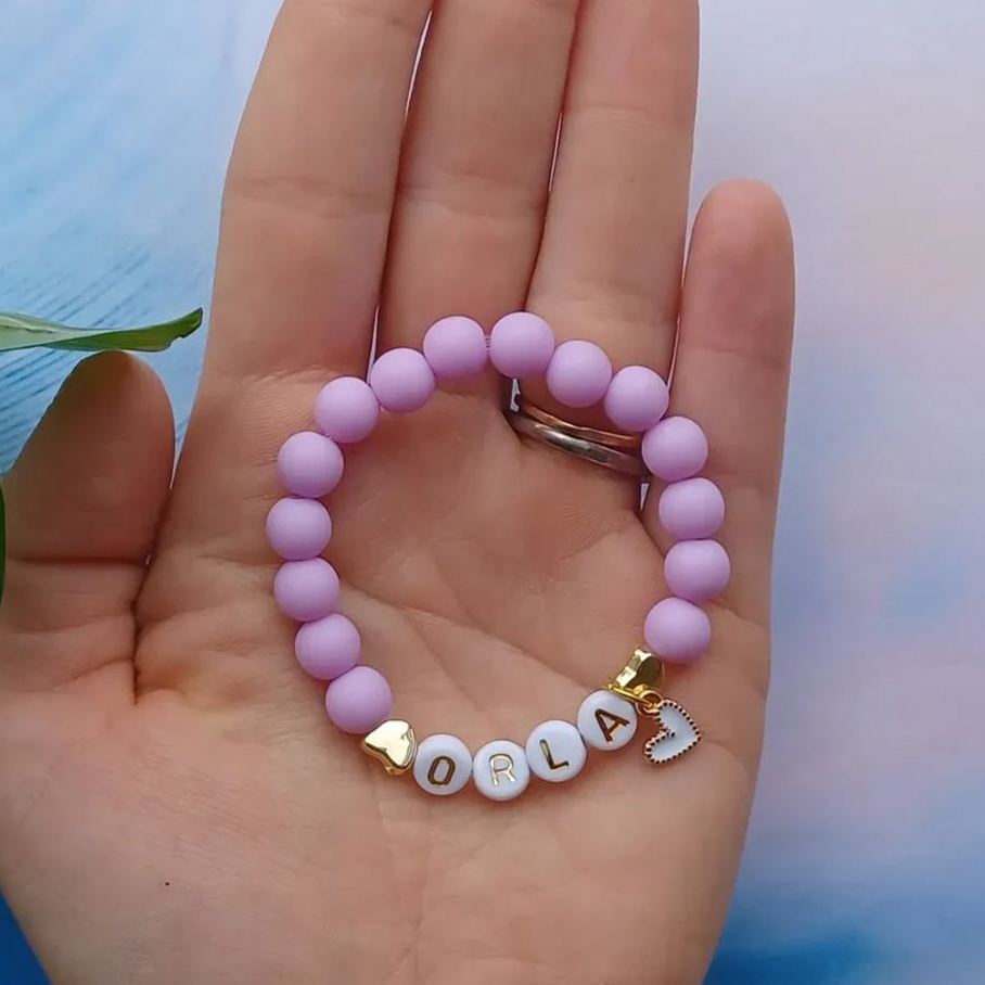 Personalized Kids Lovely Bead Bracelet | CWBeach136