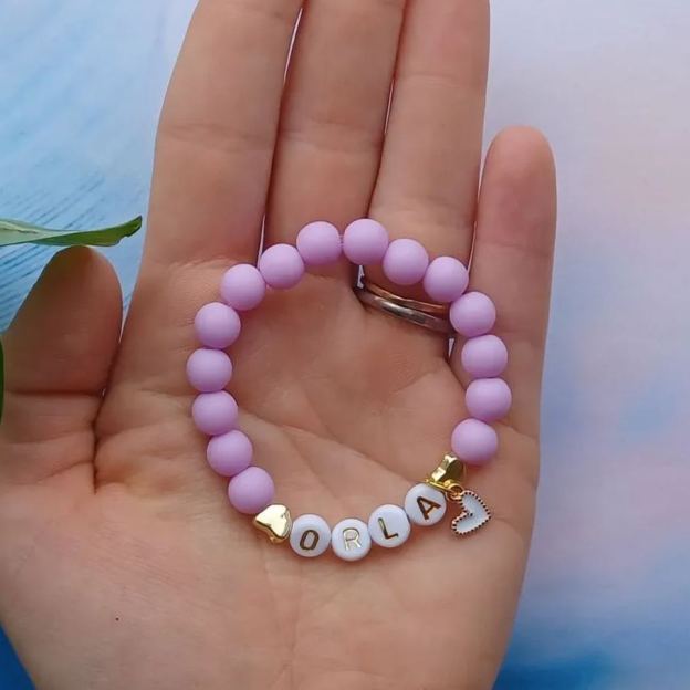 Personalized Kids Lovely Bead Bracelet | CWBeach136