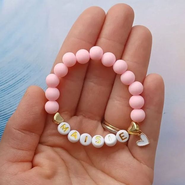 Personalized Kids Lovely Bead Bracelet | CWBeach136