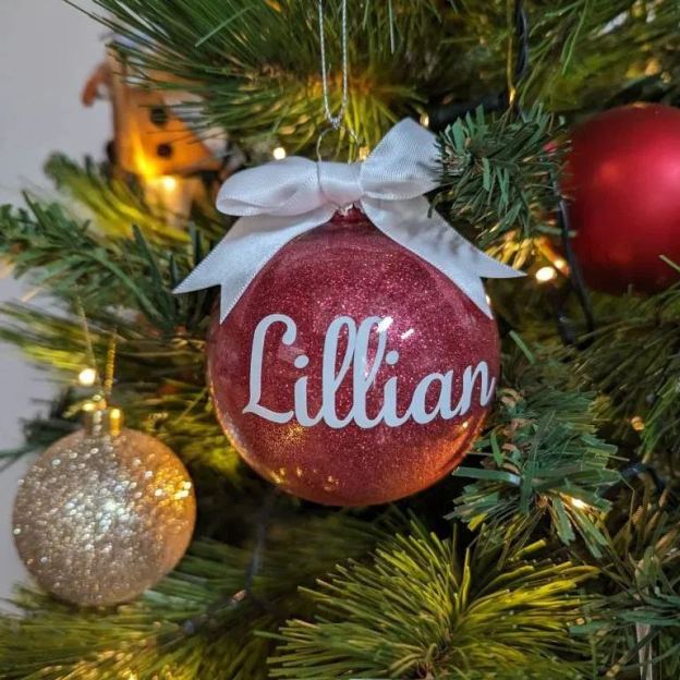 Personalised Christmas Bauble Ornaments (3 pcs/ Set) | MCGift20