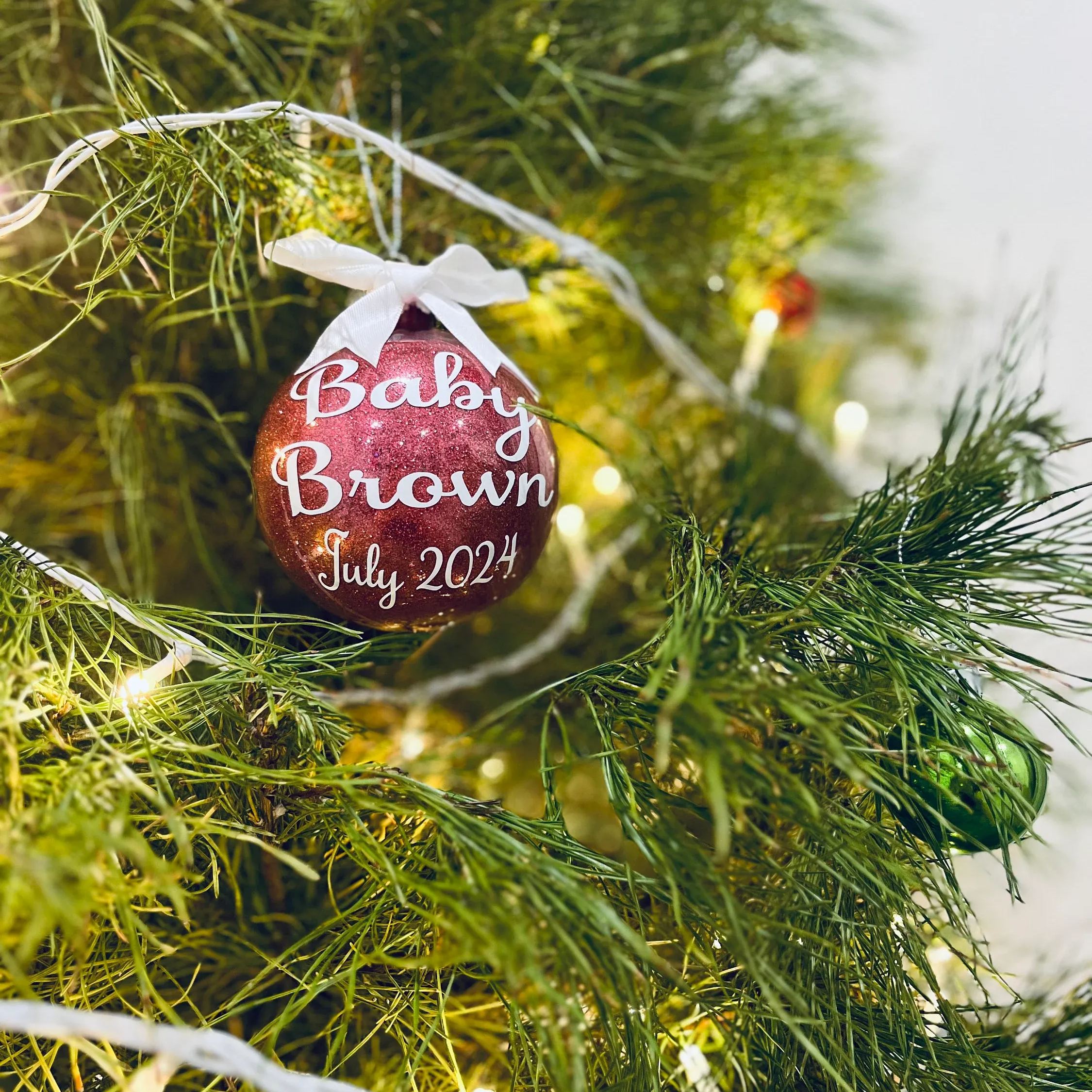 Personalised Christmas Bauble Ornaments (3 pcs/ Set) | MCGift20
