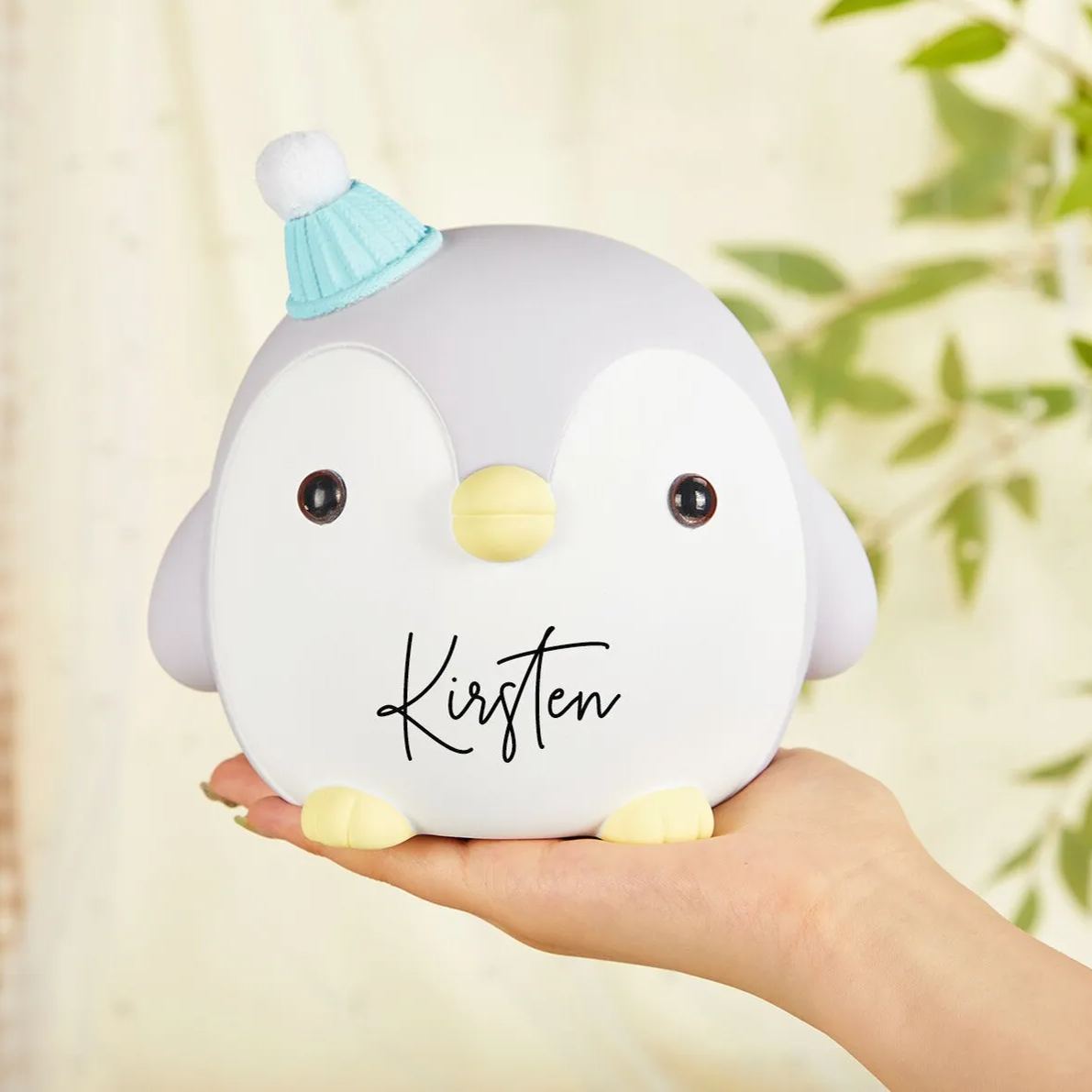 Personalized Kids Penguin Piggy Bank | CWToy68