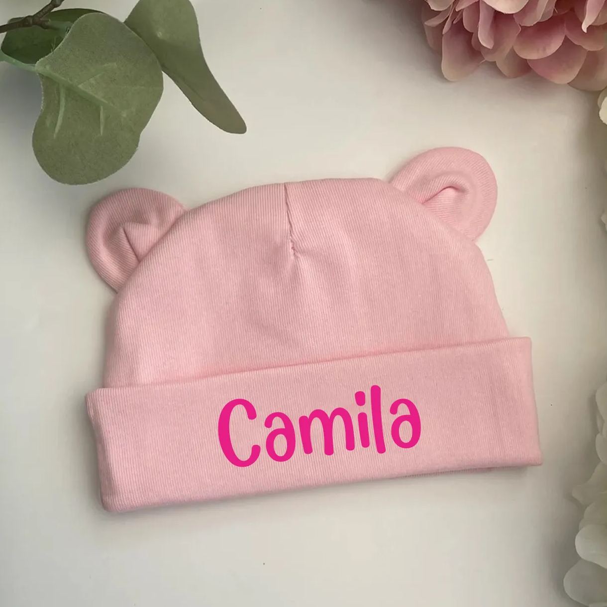 Personalized Lovely Bear Baby Hat for Comfort & Unique | HSKid38