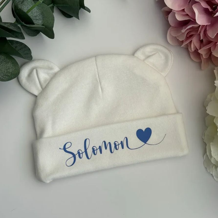 Personalized Lovely Bear Baby Hat for Comfort & Unique | HSKid38