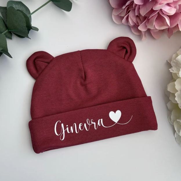 Personalized Lovely Bear Baby Hat for Comfort & Unique | HSKid38