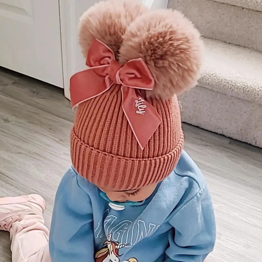 Personalized Kid Pom Pom Hat for Comfort & Unique | HSKid03