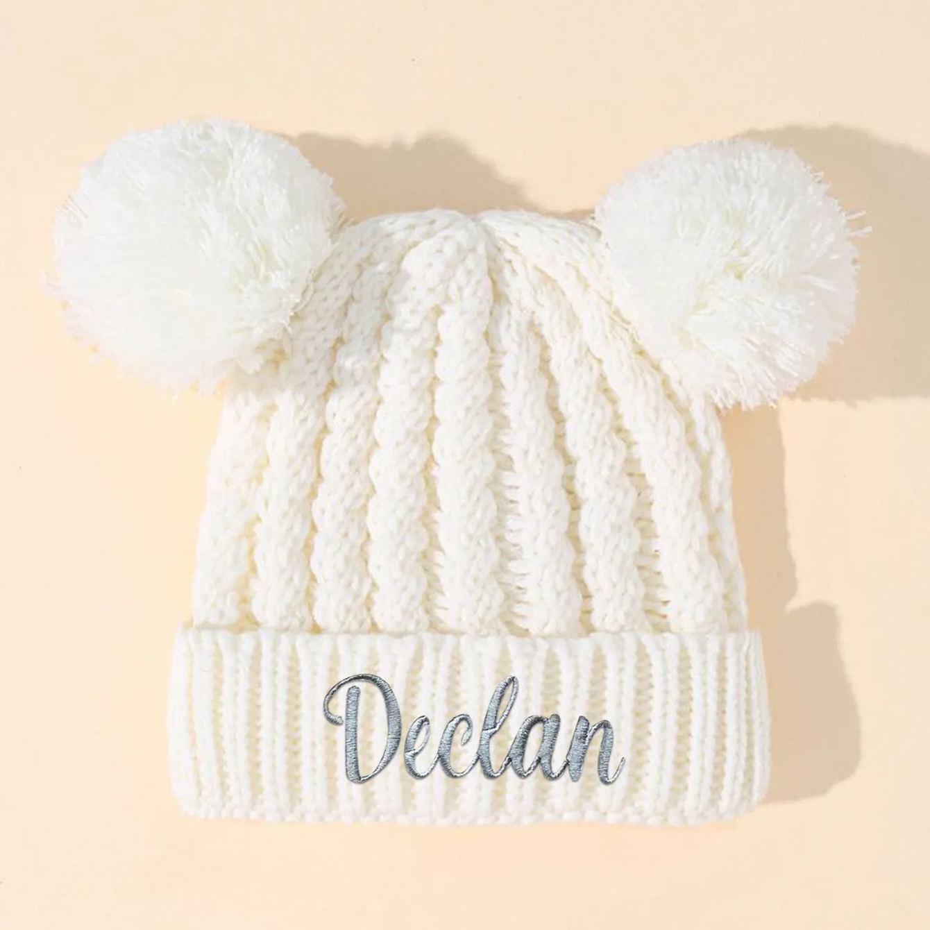 Personalized Embroidery Pom Pom Hat for Comfort & Unique | HSKid17
