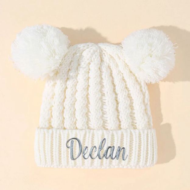 Personalized Embroidery Pom Pom Hat for Comfort & Unique | HSKid17