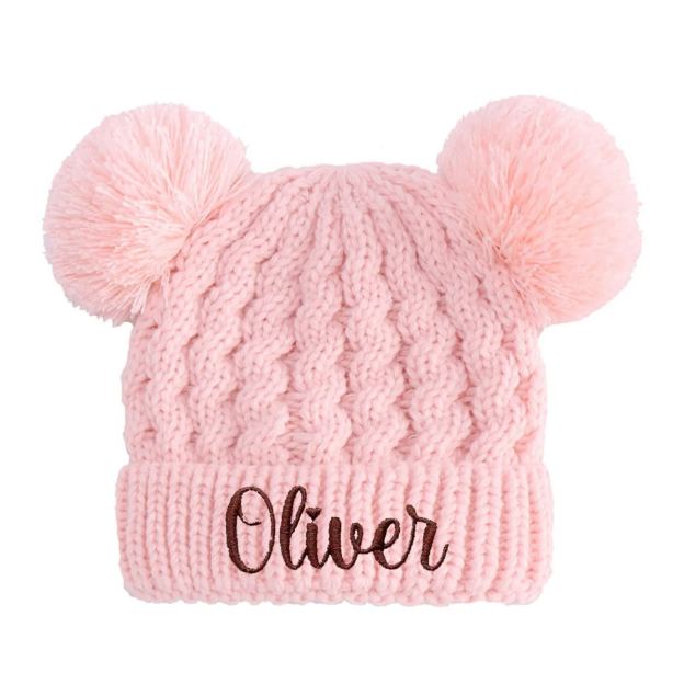 Personalized Embroidery Pom Pom Hat for Comfort & Unique | HSKid17