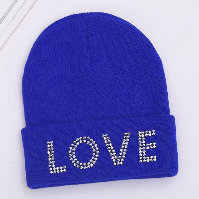 Personalized Kid Sparkly Rhinestone Beanie for Comfort & Unique | HSKid43