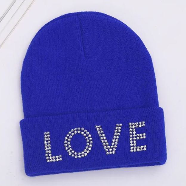 Personalized Kid Sparkly Rhinestone Beanie for Comfort & Unique | HSKid43