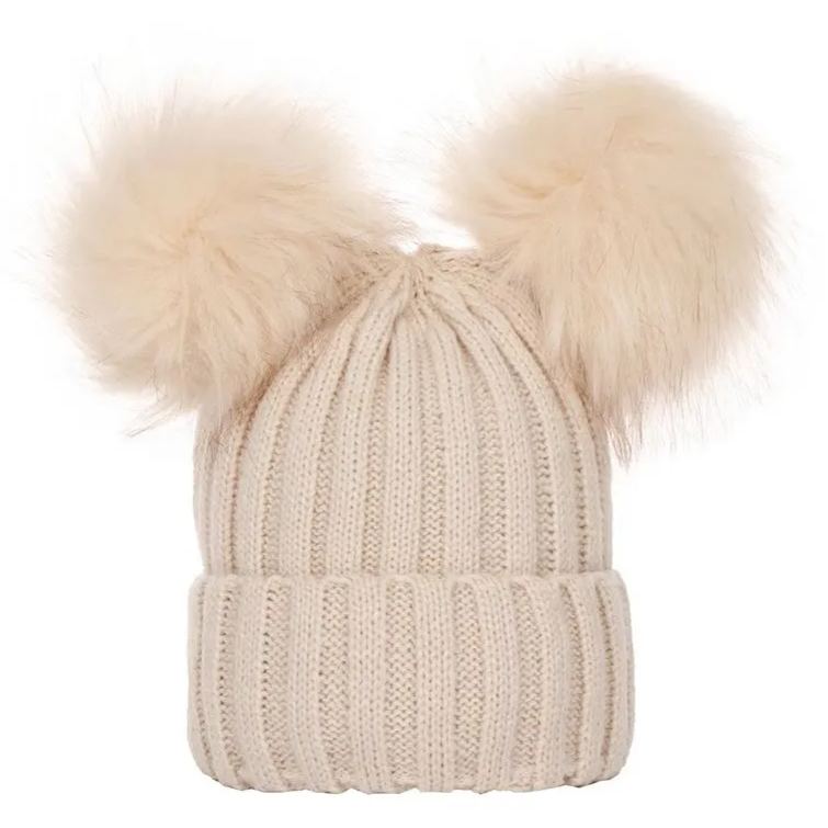 Personalized Embroidery Kid & Adult Pom Pom Hat for Comfort & Unique | HSKid07