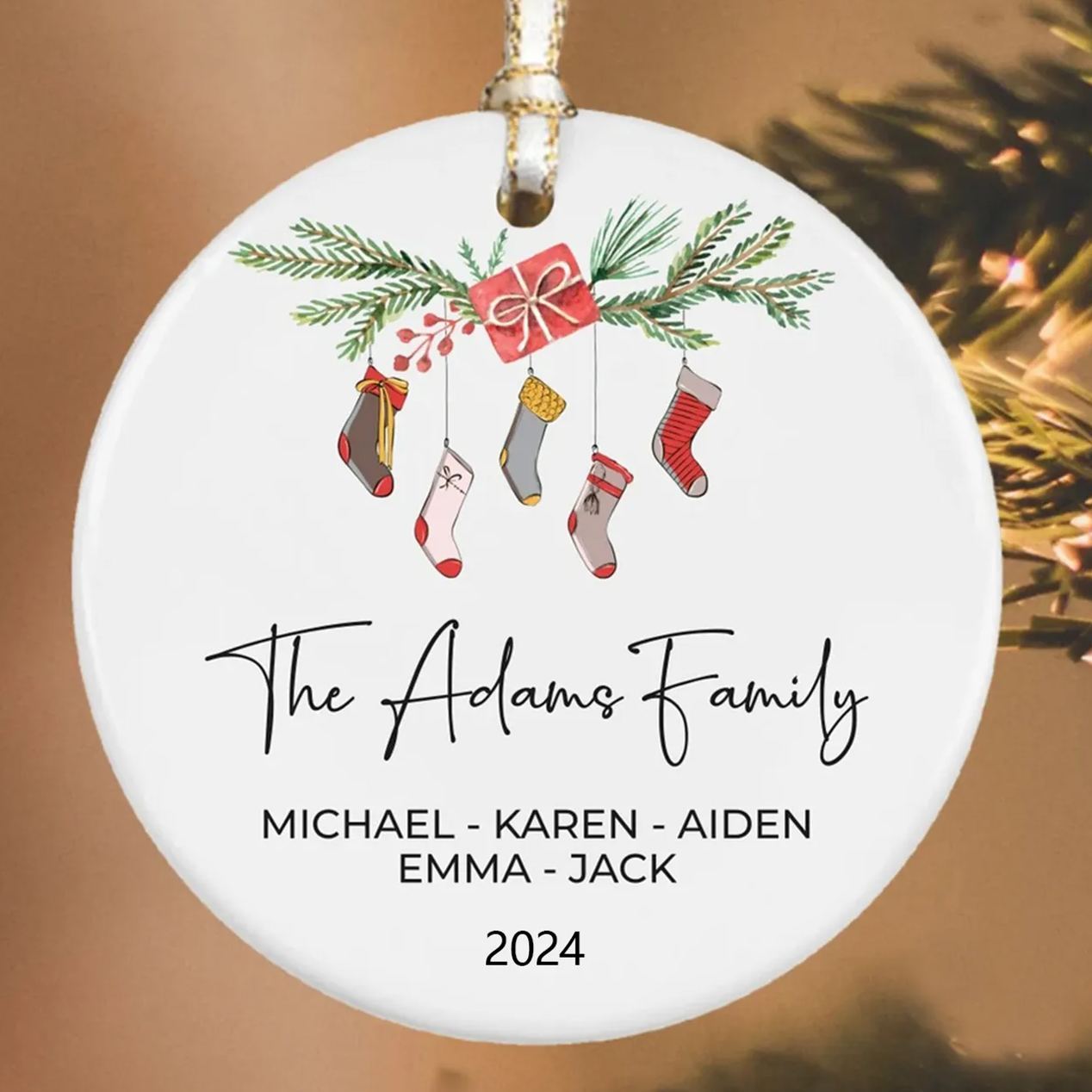 Personalized Family Christmas Ornaments Decoration | MCGift5702