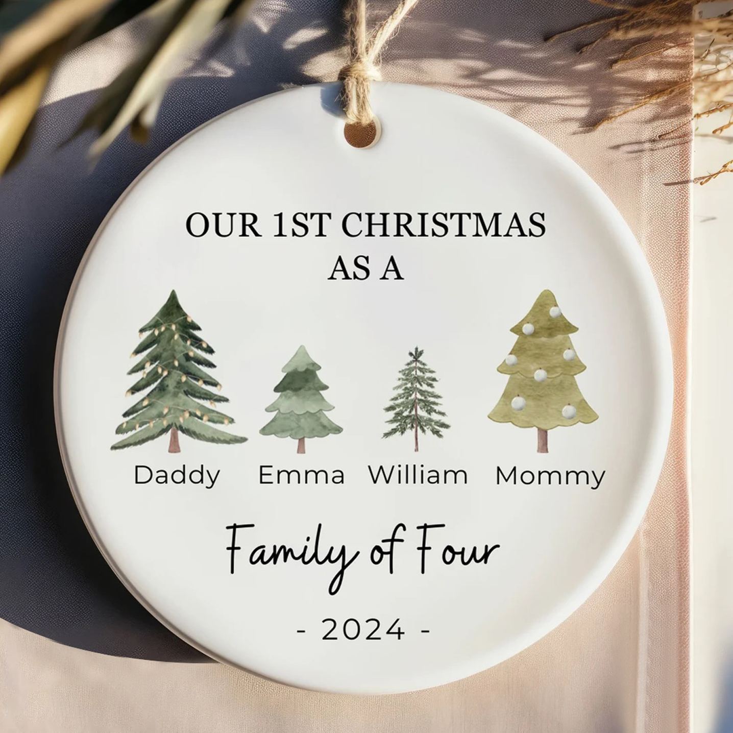 Personalized Family Christmas Ornaments Decoration | MCGift57