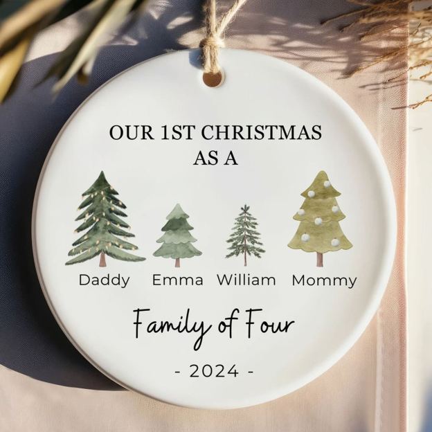 Personalized Family Christmas Ornaments Decoration | MCGift57