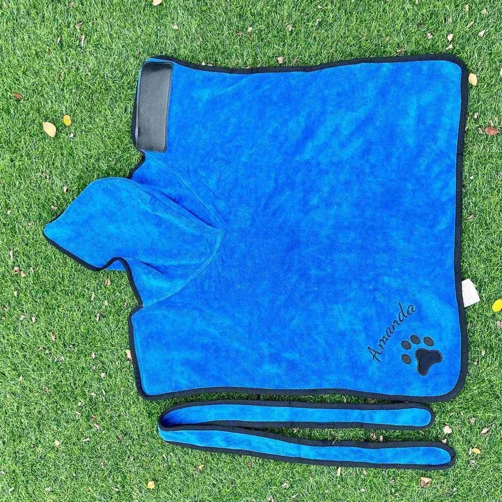 Personalized Pet Embroidery Soft Bathrobe Towel | BKPet92