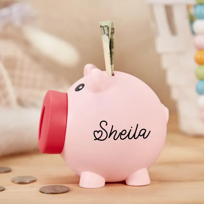 Personalized Kids Lovely Piggy Bank | CWToy89