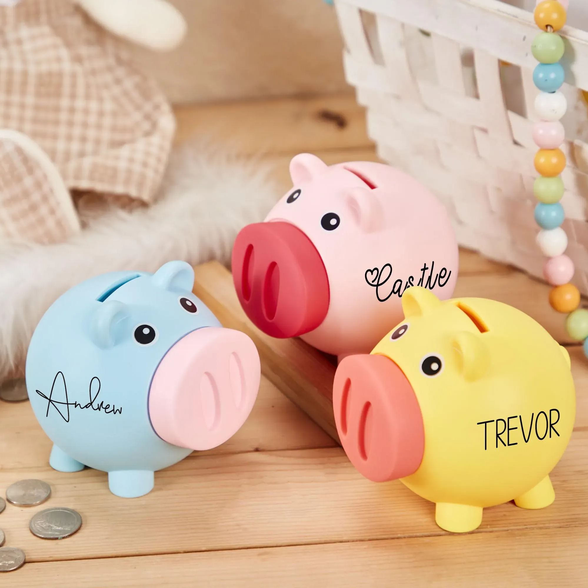 Personalized Kids Lovely Piggy Bank | CWToy89