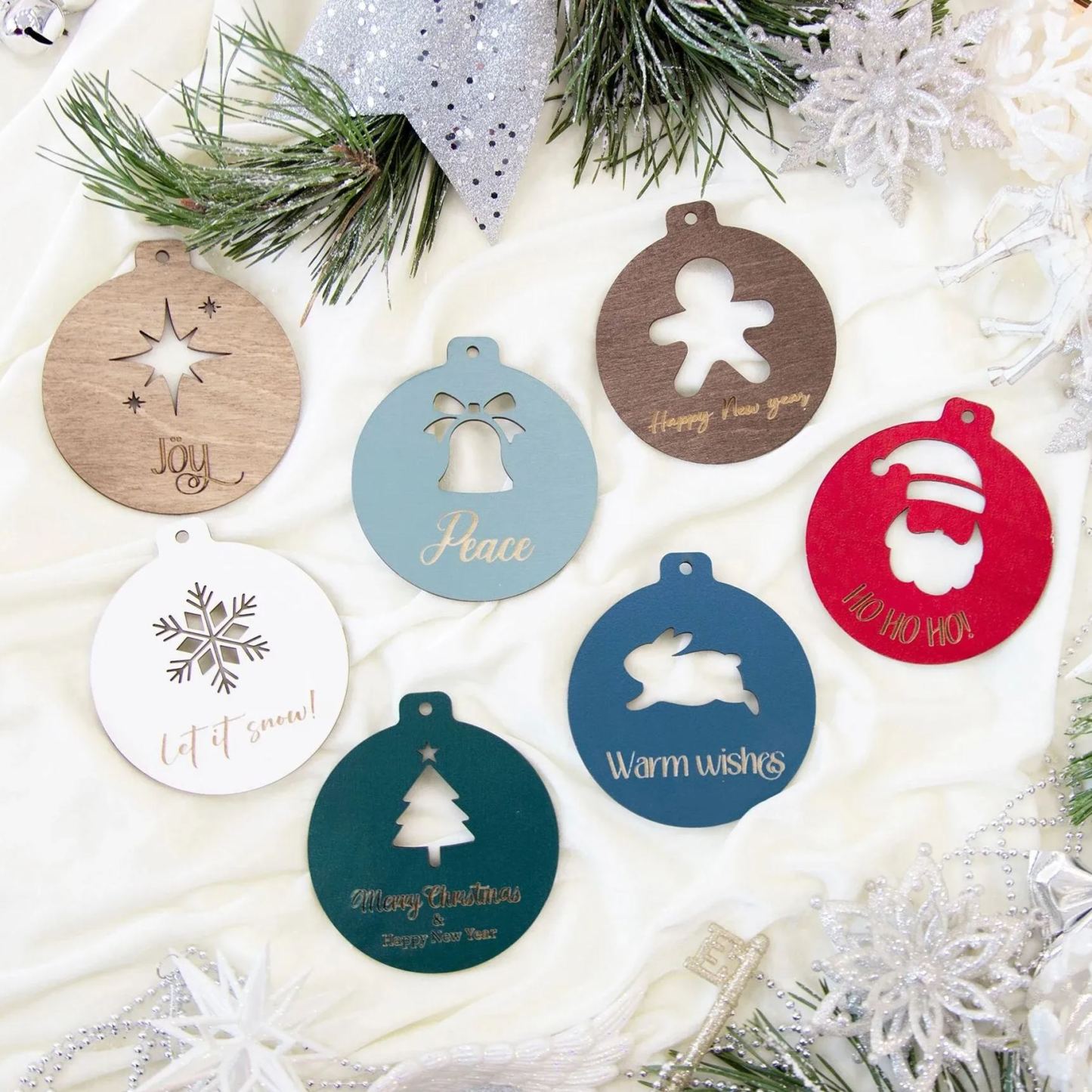 Personalized Christmas Tree Decorations Wood Ornament | MCGift92