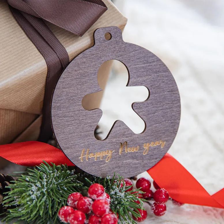 Personalized Christmas Tree Decorations Wood Ornament | MCGift92