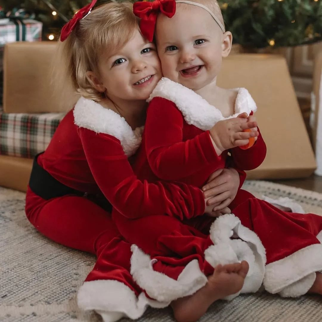 Personalized Kid Christmas Santa Claus Outfit | MCGift94