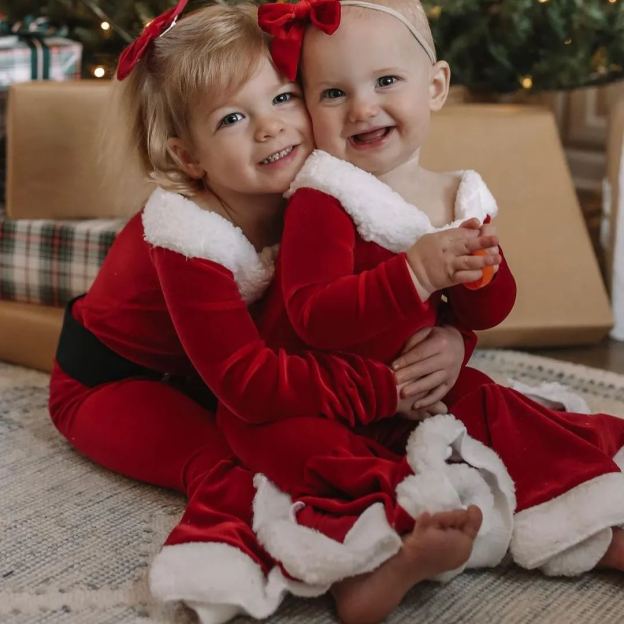 Personalized Kid Christmas Santa Claus Outfit | MCGift94