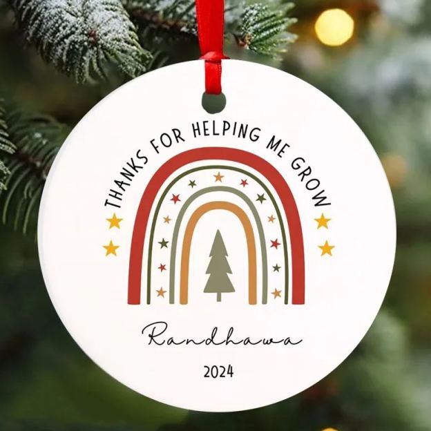 Personalized Original Cute Rainbow Christmas Ornaments Decoration | MCGift5720