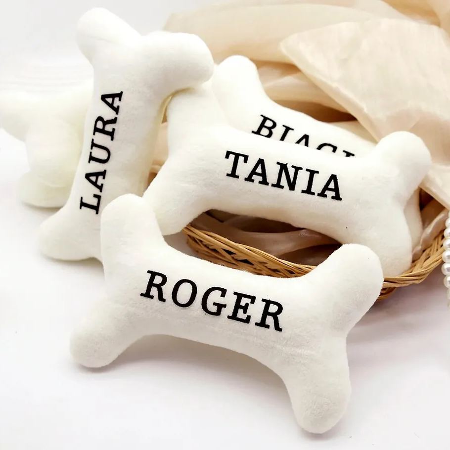 Personalized Puppy Gift Soft Bone Pillow Toy | BKPet129