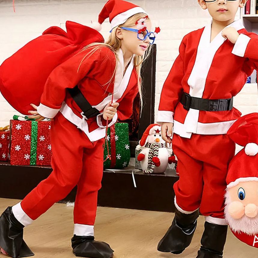 Personalized Christmas Santa Claus Velvet Gift Bag  | MCGift105