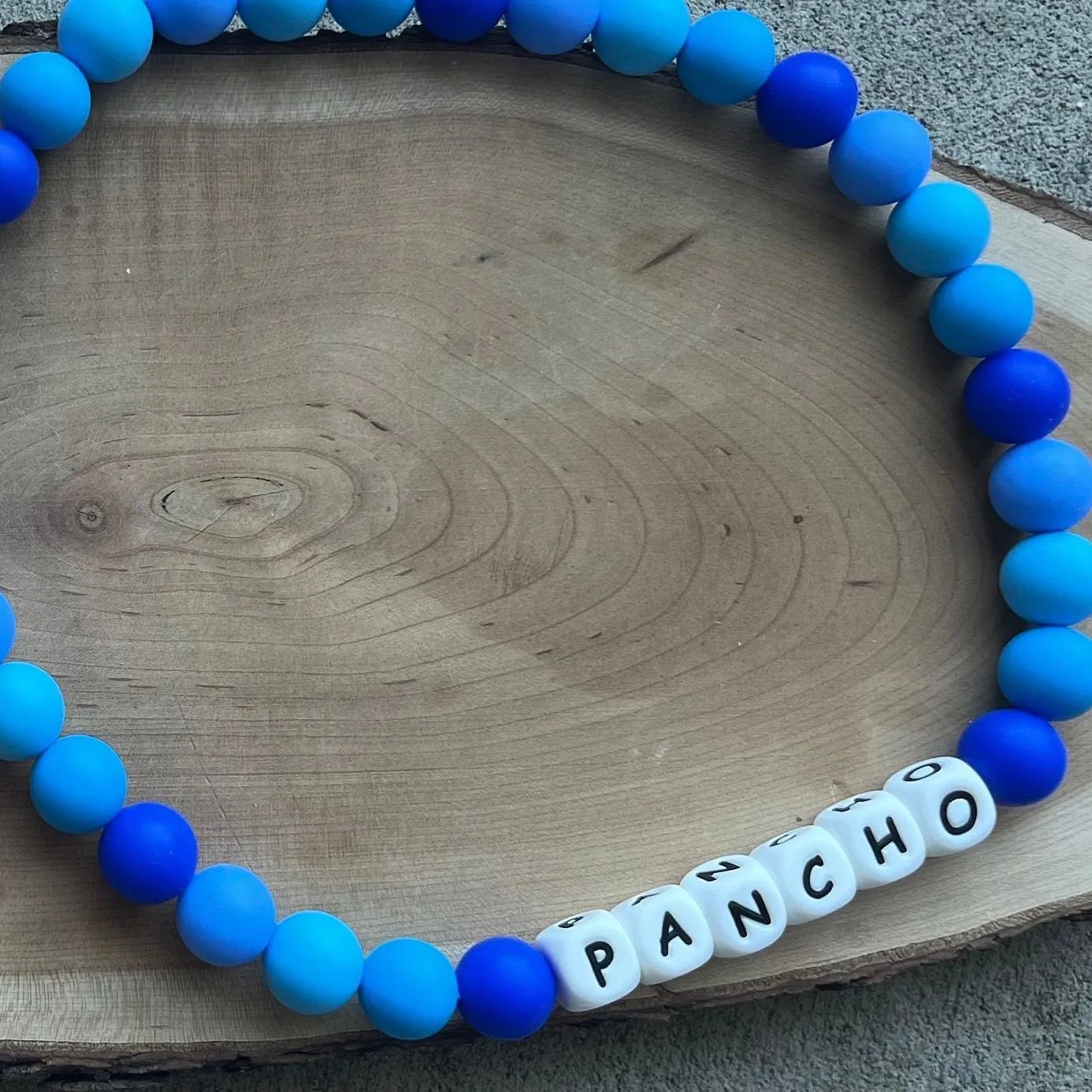 Personalized Handmade Silicone Beads Dog Collar | BKPet144