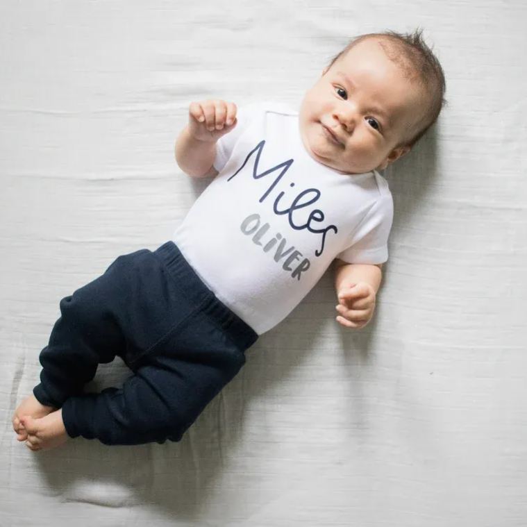 Personalized Baby Boy Coming Home Outfit Set | CWBaby170
