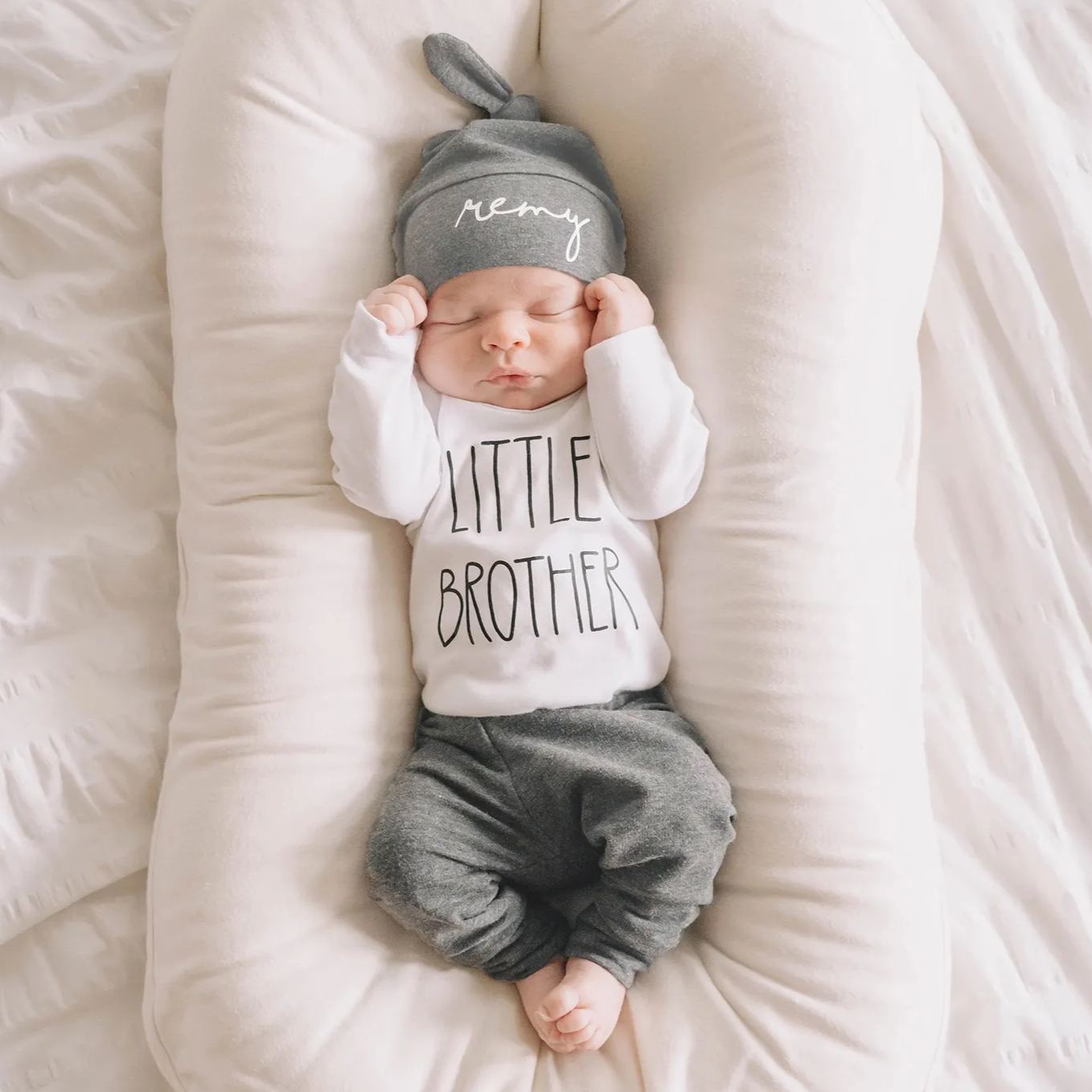 Personalized Little Brother Coming Home Outfit Set | CWBaby173