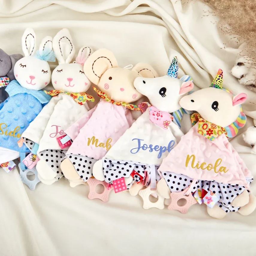 Personalized Baby Embroidery Comforter Sleep Toy | CWToy01