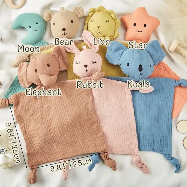 Personalized Baby Embroidery Comforter Sleep Toy | CWToy117
